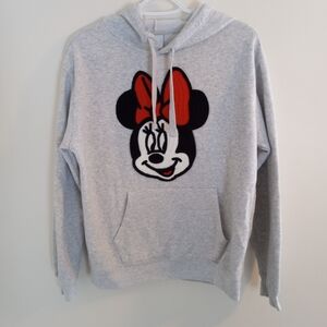 Disney Gray Hoodie with Character and Red Bow